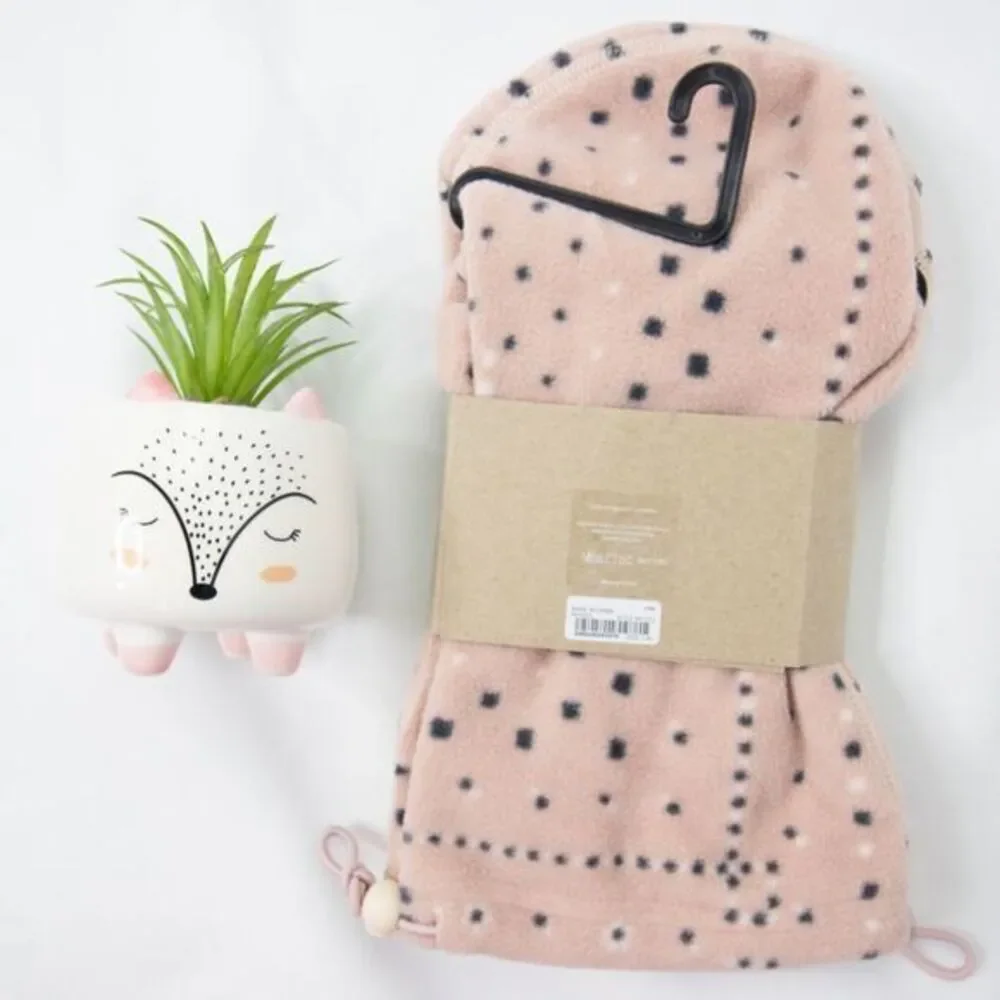 Madewell pink fleece Slipper Socks (L-XL)‎
